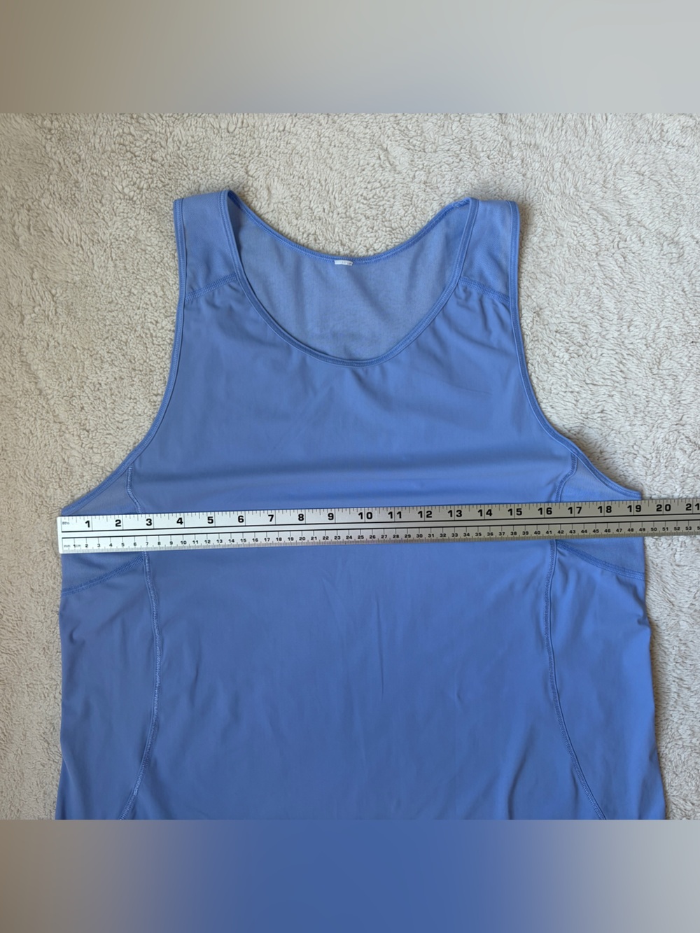 Lululemon Light Blue Periwinkle Women's Sculpt Tank II Top Size 10 - Picture 7 of 9